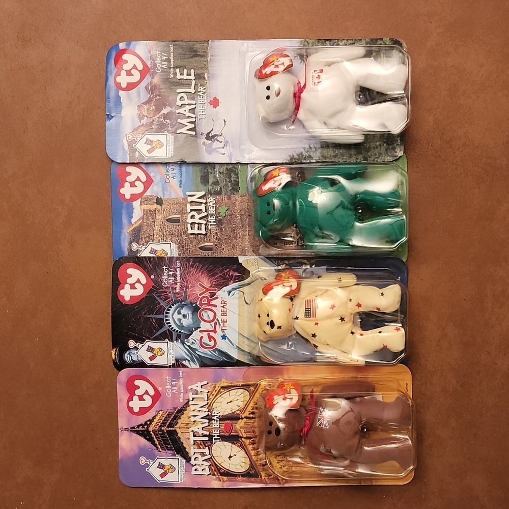 RARE NWT Ty Beanie Babies Ronald McDonald House FULL Set (4) Collector Set